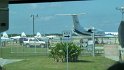 At the Shuttle Landing Facility.  In sight are the T-38 jets flown in by the astronauts as well as the Gulfstream II Shuttle Training Aircraft.