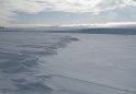 Pressure ridge in the sea ice