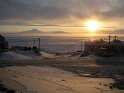 Sunset over the mainland