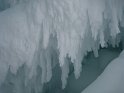 Ice cave - with formations that look like stalactites