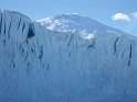 Barne Glacier with Mt. Erebus erupting in the background