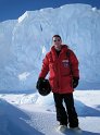 Jim in front of Barne Glacier