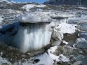 Interesting table-like ice formations