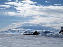 Mt. Erebus shrouded in clouds