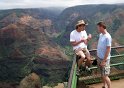 3/21/09: Clarence & Jim having a snack at Waimea Canyon